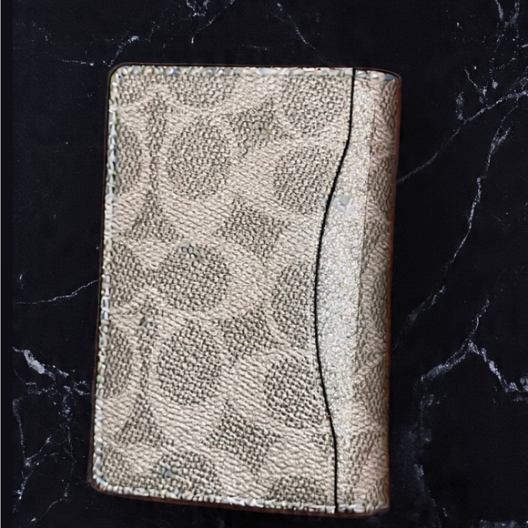 [NWT]Coach Men’s Gray Card Holder - Picture 3 of 5